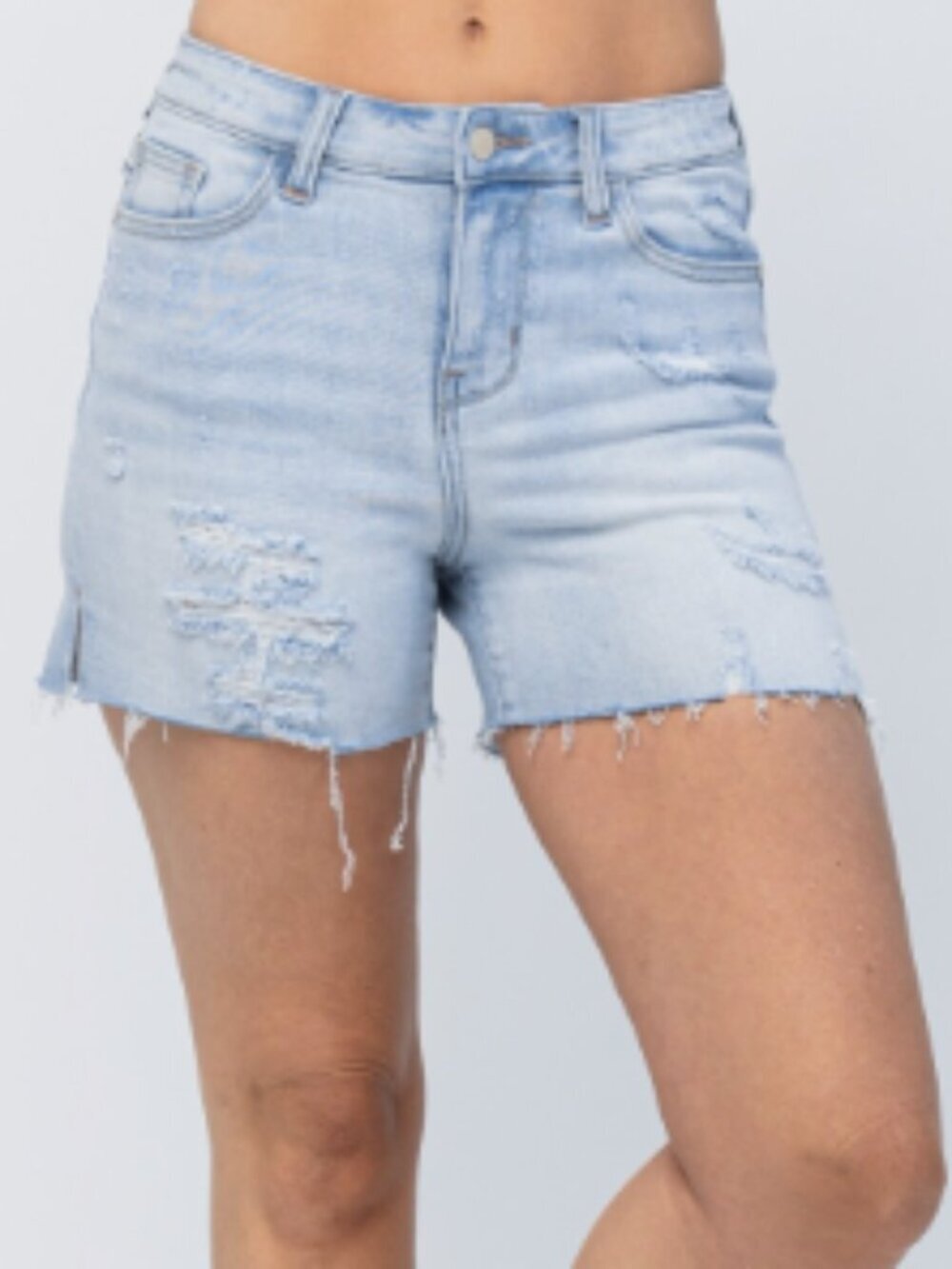 Judy Blue High Waist side slit cutoffs XL NWT